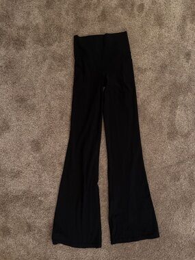 Athleta Black Flared Yoga Pants